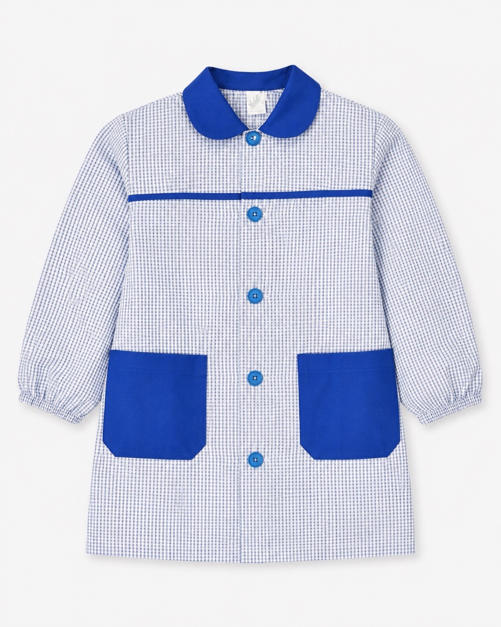 bata azul cuello azul_web Bata azul- cuello azul - Imagen 1